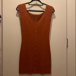 Silence + Noise Ribbed Sweater Bodycon Dress